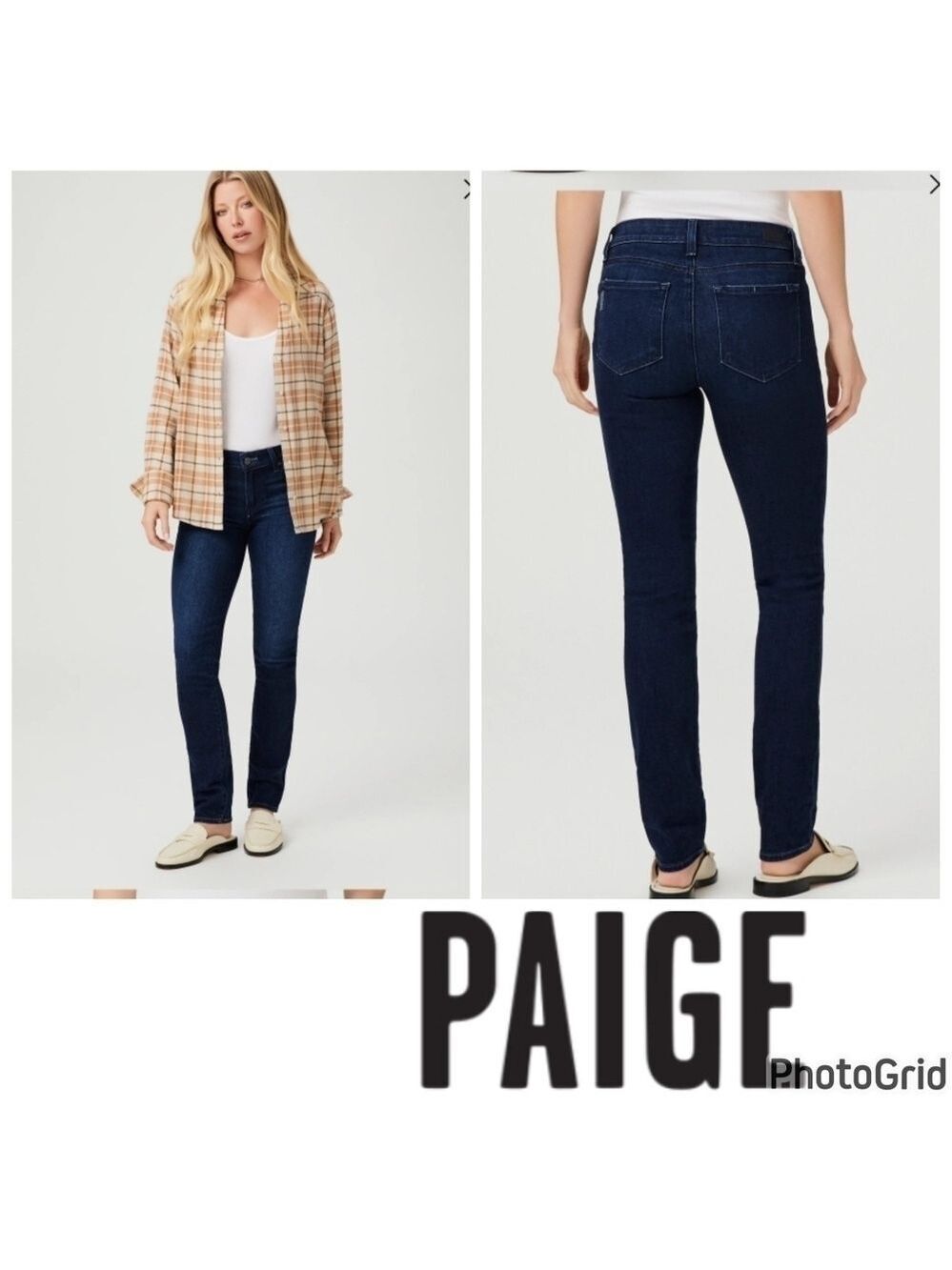 PAIGE SLYLINE SKINNY JEAN - SIZE 25 - EUC